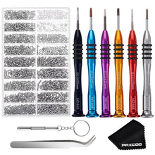FLASOO Eyeglasses Repair Kit Including 1000Pcs Small Screws Set and 6 Pcs Precision Screwdrivers for Glasses and Sunglasses Repair