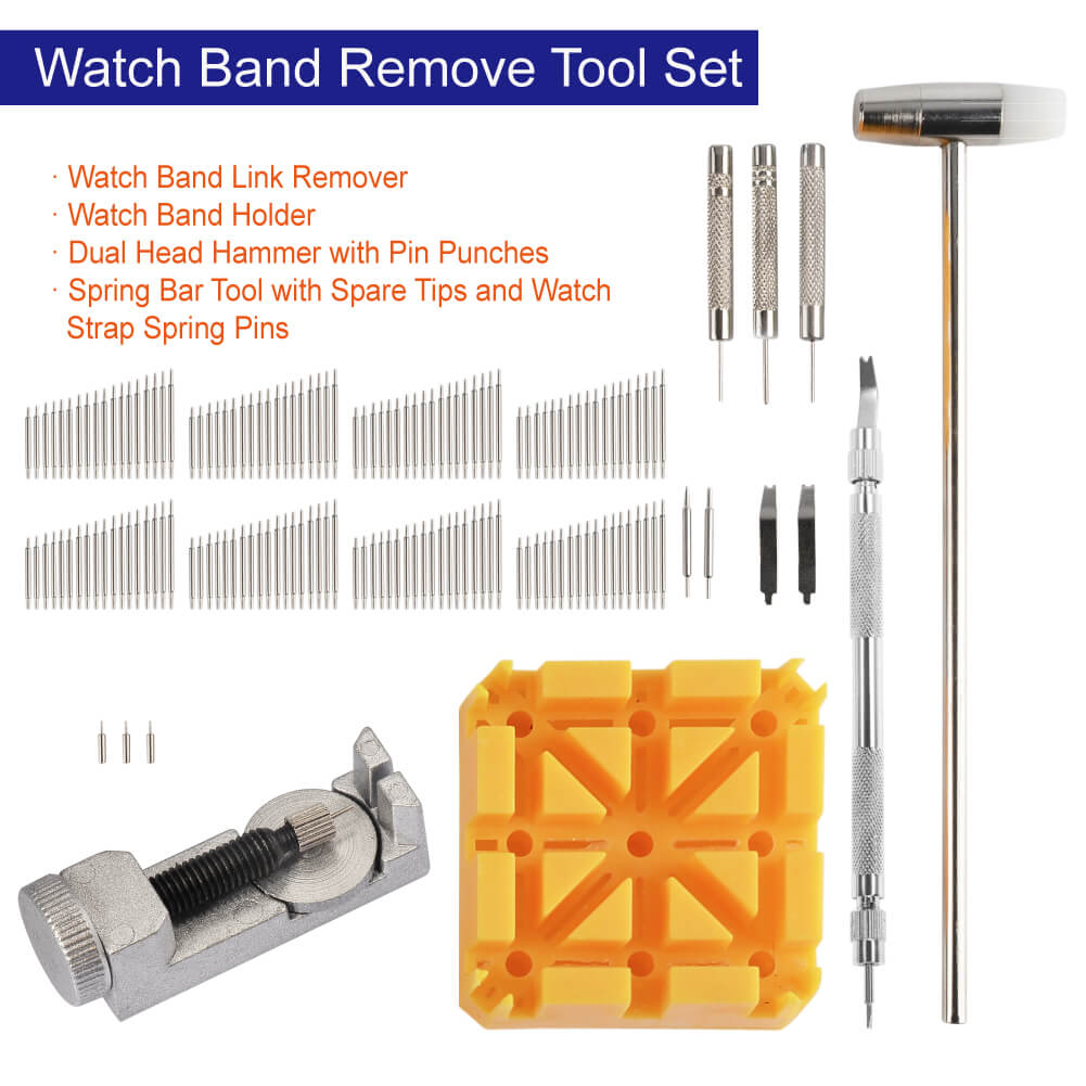 Watch Link Removal Tool Kit, Watch Band Tool Kit, Spring Bar Tool Set for  Watch Repair