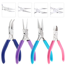 shynek 4pcs Jewelry Pliers Tools Kit for Crafts, Wire Wrapping, Jewelry Making Supplies