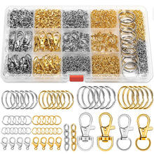 PAXCOO 990PCS Keychain Making Kit, Keychain Craft Supplies Including Key Chain Hooks, Lobster Clasps, Key Rings and Jump Rings for Key Chain Making and Jewelry Making
