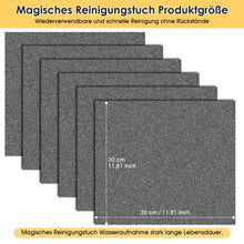 Pack of 10 Thickened Magic Cleaning Cloths, Reusable Microfibre Cloths, Cleaning Cloths, Streak-Free, Pro Clean Magic Cleaning Cloth for Kitchens, Bathrooms, Windows, Glass, Cars