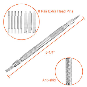 FLASOO Watch Band Tool - Watch Link Removal Tool and Watch Band Pins for Watch Strap Repair and Watch Spring Bar Remover