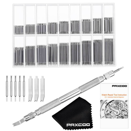 FLASOO Watch Band Tool - Watch Link Removal Tool and Watch Band Pins for Watch Strap Repair and Watch Spring Bar Remover