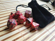 FLASOO 7 x 7 (49 Pieces) Polyhedral Dice with Pouches for Dungeons and Dragons DND RPG MTG D20 D12 D10 D8 D4
