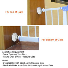 FLASOO 4 Pack Wall Guard Pads for Baby Gate Pressure Mount