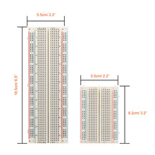 FLASOO 4 Pieces Breadboards Kit with 120 Pieces Jumper Wires for Arduino Proto Shield Circboard Prototyping