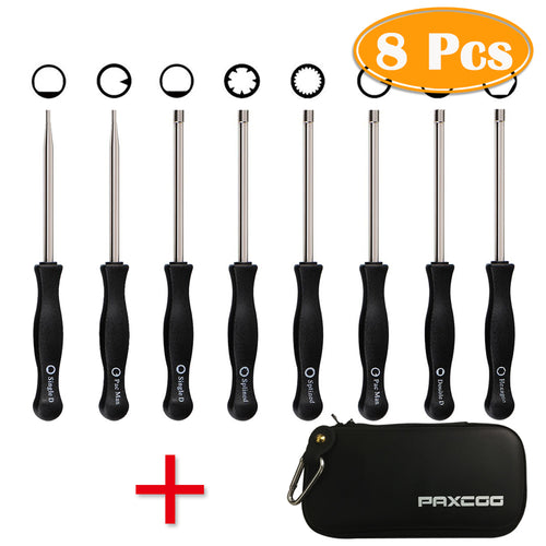 FLASOO 8 Pcs Carburetor Adjusting Tool Kit with Carrying Case for Common 2 Cycle Carburator Engine