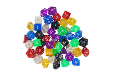 FLASOO 7 x 7 (49 Pieces) Polyhedral Dice with Pouches for Dungeons and Dragons DND RPG MTG D20 D12 D10 D8 D4